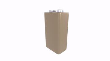 Container isolated on white background 3d rendering video