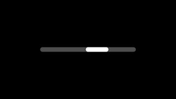 Swipe gesture animation with white pill button on black background video