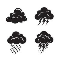 Tornado Lightning Graphics Collection Showcasing Dark Clouds and Intense Storm Effects vector