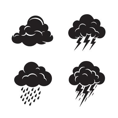 Tornado Lightning Graphics Collection Showcasing Dark Clouds and Intense Storm Effects