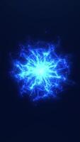 Vertical seamless 4K 60fps loop of dynamic blue energy pulse wave animation. Great abstract background for tech intros, futuristic promos, social media stories, app designs and event visuals. video