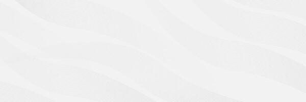 Minimal White Background with Flowing Thin Wavy Lines vector