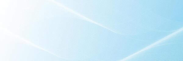 Light blue tech wave abstract background with curved digital lines vector