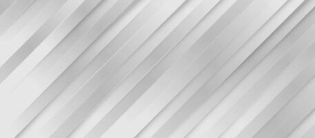 White Abstract Diagonal Lines Background with Subtle Shadows vector