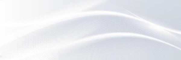 White Abstract Wavy Background with Subtle Dotted Pattern vector