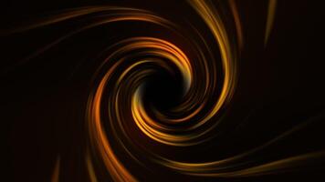 Elegant seamless 4K 60fps loop animation featuring a golden vortex spiral swirling dynamically on dark background. Perfect abstract luxury backdrop for premium presentations or corporate visuals. video
