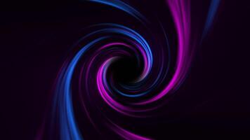 Abstract seamless 4K 60fps loop animation with vibrant neon spiral vortex in purple, pink, and blue gradient colors. Ideal dynamic background for futuristic, gaming, tech, and creative projects. video