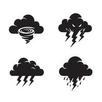 Tornado Lightning Graphics Providing Electrifying Storm and Weather Visual Effects vector