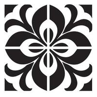 Ornamental Flower Graphic Presenting Fine Nature Line Art with Soft Curves vector