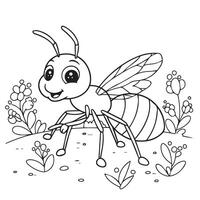 Smiling Ants Playful Artwork Set Enhancing Creativity Through Expressive Designs vector