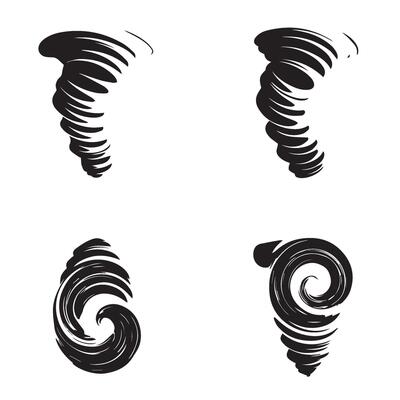 Tornado funnel shape series offering creative elements inspired by natural wind forces
