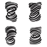 Tornado swirl aesthetic bundle featuring stylized cyclone energy and atmospheric turbulence vector