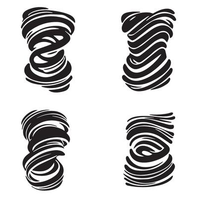 Tornado swirl aesthetic bundle featuring stylized cyclone energy and atmospheric turbulence