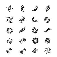 Elegant swirl pattern designs with intricate artistic decorative details vector