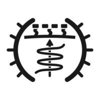 icon of vehicle suspension system component vector