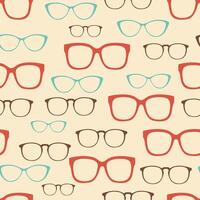 Colorful pattern of eyeglasses in stylish layout vector