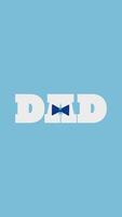 Creative typography of the word DAD, embellished with a dad hat and necktie to symbolize love and appreciation, celebrating Father's Day in a fun and simple layout video