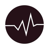 Wireless symbol showing broad signal wave coverage vector