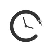 Icon of a clockwise rotation arrow representing time vector