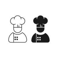 design of a chef icon illustration vector