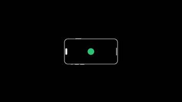 Rotate Screen Icon Animation in Flat Style video