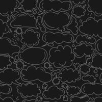cloud text pattern in solid black color vector