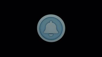 Seamless Animated Notification Bell Icon Loop for YouTube intros and outros video