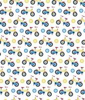 design of a kids bike pattern for decoration vector