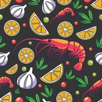 Flat shrimp design for seafood theme vector