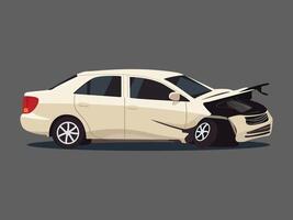 design representing a car crash or collision vector