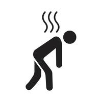 Full icon representing maximum exhaustion or burnout vector
