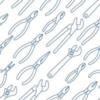 Outline design of tool pattern illustration vector