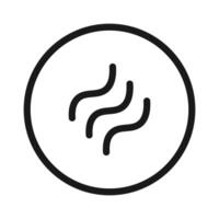 Thin line outline design of soft skin icon vector