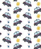 Police car strobo pattern design with semi-oval shape vector