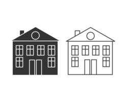 Column architecture bank building icon design vector