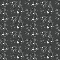 Cheese pattern with yellow and black outline design vector