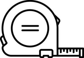 Simple measuring tape icon for design use vector