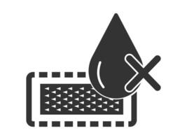 Icon design showing no oil in tools symbol vector