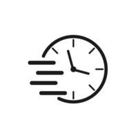 Set of clock icons representing time and watches vector