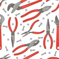 White pattern with flat wrench design vector