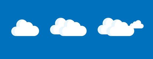 Weather cloud icon with blue background design vector