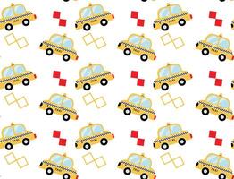 Creative zigzag taxi pattern design for print vector