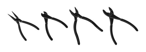 Black silhouette icon of tang from a side view vector