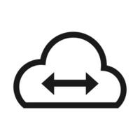 icon showing breathable airflow with arrow vector