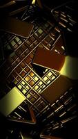 Exclusive, Elite Template, Golden Shapes, Reflection, Cinematic Background, Unique Design, Rotation video