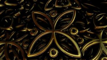 Rotation, Elite Template, Floating Golden Figures, Reflection, Cinematic Background, Unique Design, Exclusive video