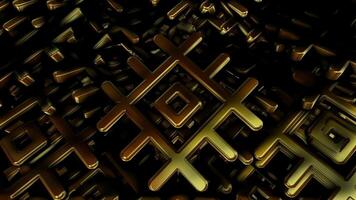 Exclusive, Elite Template, Floating Golden Figures, Reflection, Cinematic Background, Unique Design, Rotation video