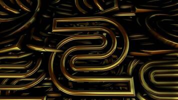 Unique Design, Elite Template, Floating Golden Figures, Reflection, Cinematic Background, Exclusive, Shapes, Rotation video