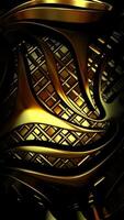 Unique Design, Elite Template, Golden Shapes, Reflection, Cinematic Background, Exclusive, Shapes, Rotation video