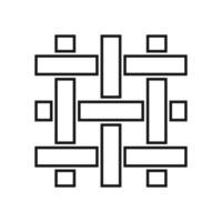 Durable icon with square outline and design vector